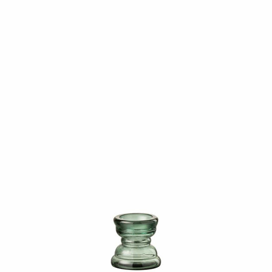 J-Line J-Line kandelaar Nice - glas - groen - small - 2 stuks