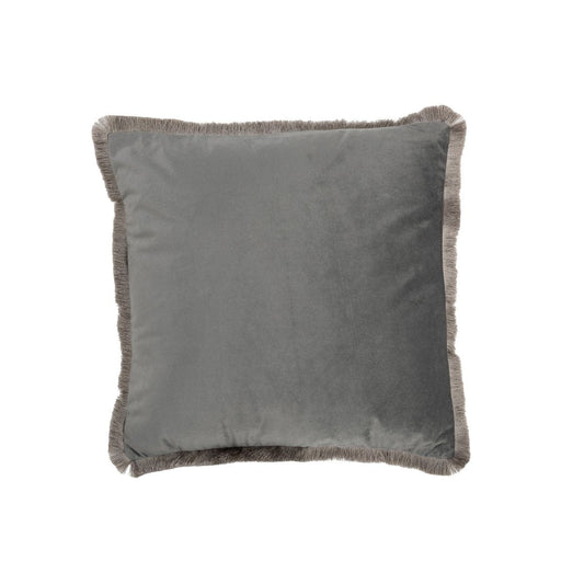 J-Line J-Line kussen Alpha Vierkant - polyester - grijs