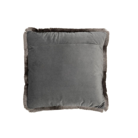 J-Line J-Line kussen Alpha Vierkant - polyester - grijs
