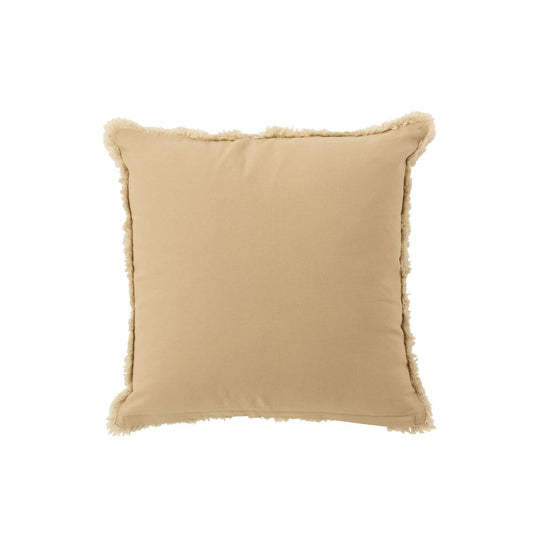 J-Line J-Line kussen Cirkel Ibiza - katoen - wit/beige