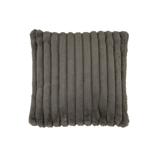 J-Line J-Line kussen Corduroy - polyester - donkergrijs
