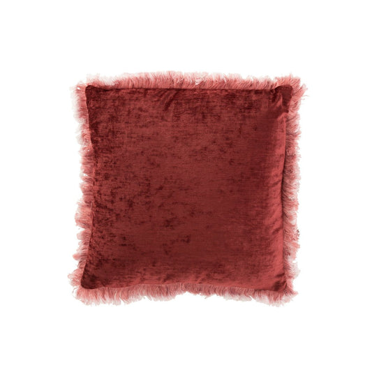 J-Line J-Line kussen Franje - polyester - rood