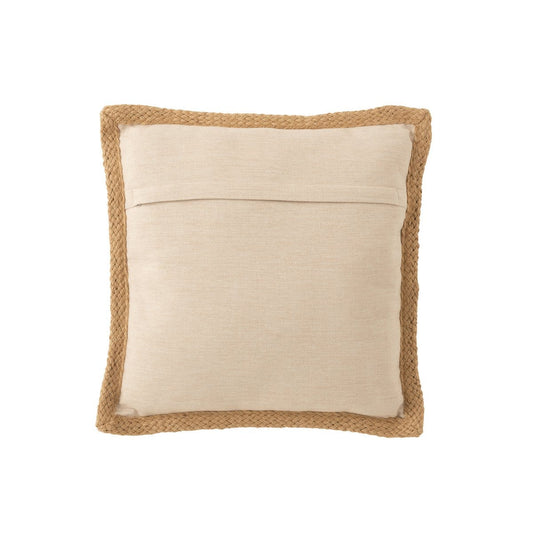 J-Line J-Line kussen Garden - polyyester - beige/groen
