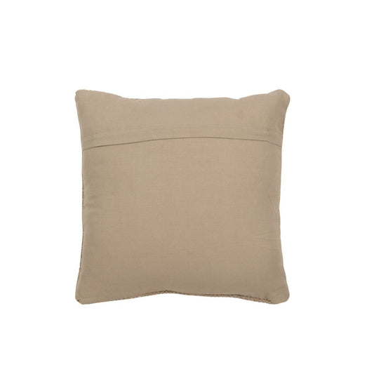 J-Line J-Line kussen Geweven - wol - beige