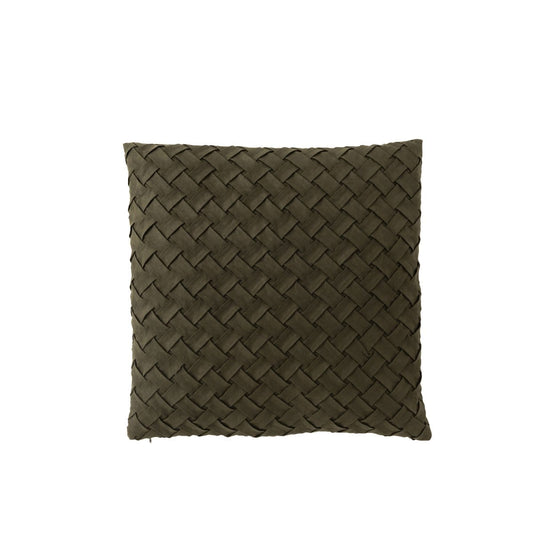 J-Line J-Line kussen Gewoven - polyester - groen