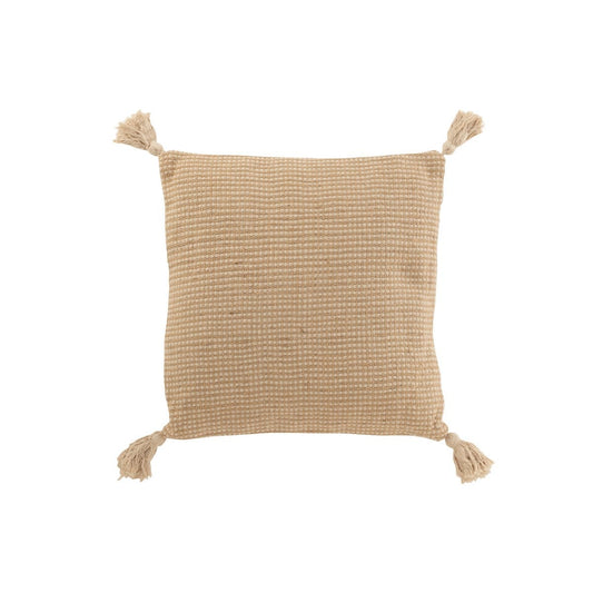 J-Line J-Line kussen Jute - katoen/jute - beige/bruin