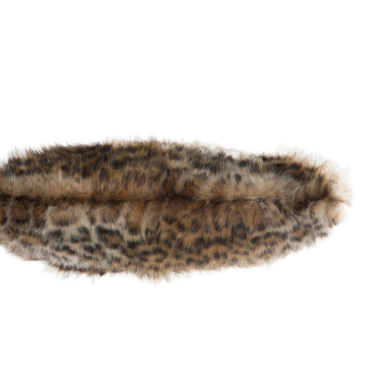 J-Line J-Line kussen Nepbont Leopard - imitatiebont - zwart/bruin