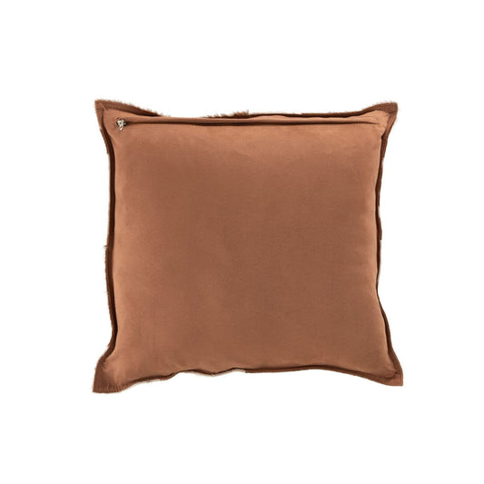 J-Line J-Line kussen Stiksel Vierkant - leer - cognac