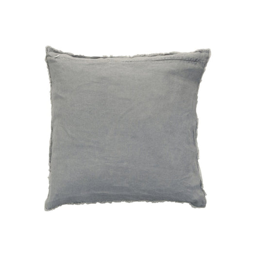 J-Line J-Line kussen Stonewashed - linnen - blauwgrijs