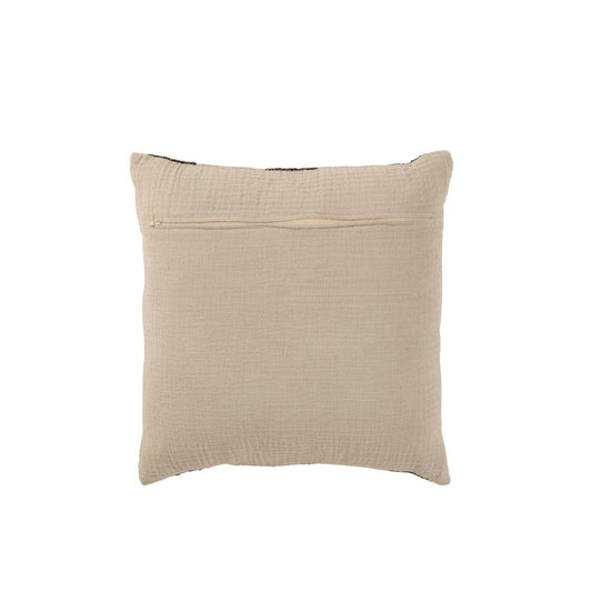 J-Line J-Line kussen Strepen - linnen - beige
