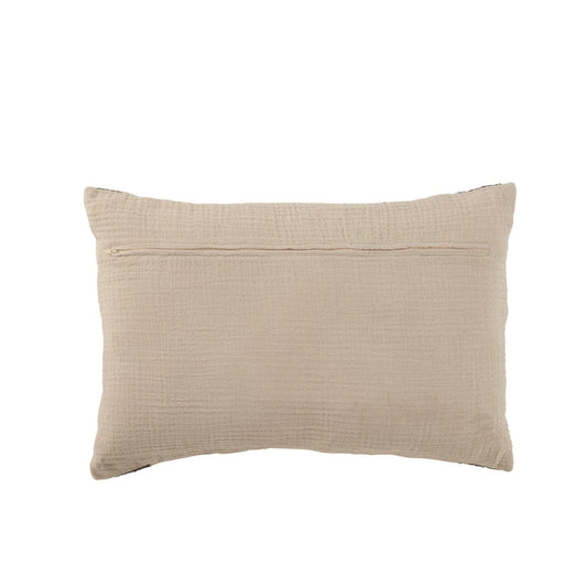 J-Line J-Line kussen Strepen - linnen - beige