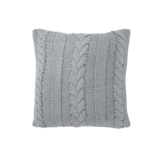 J-Line J-Line kussen Twist - polyester - grijs