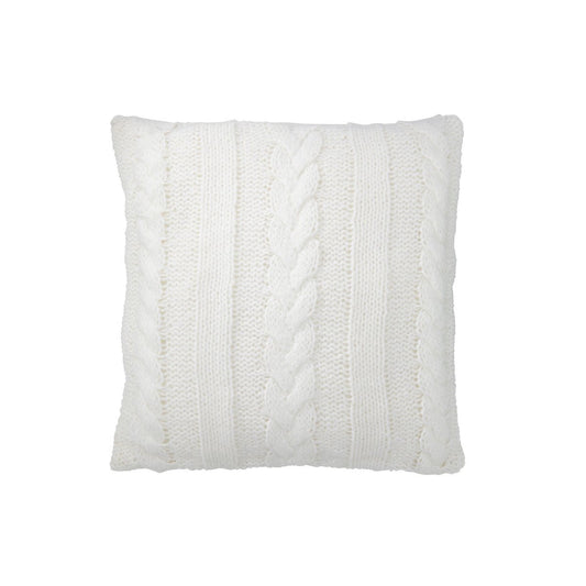 J-Line J-Line kussen Twist - polyester - wit