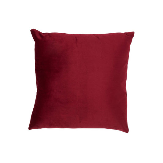 J-Line J-Line kussen vierkant - fluweel - rood