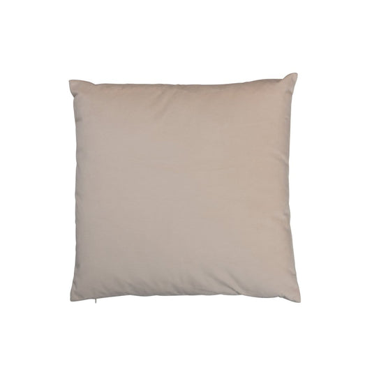 J-Line J-Line kussen Vierkant Velours - fluweel - creme