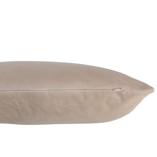 J-Line J-Line kussen Vierkant Velours - fluweel - creme