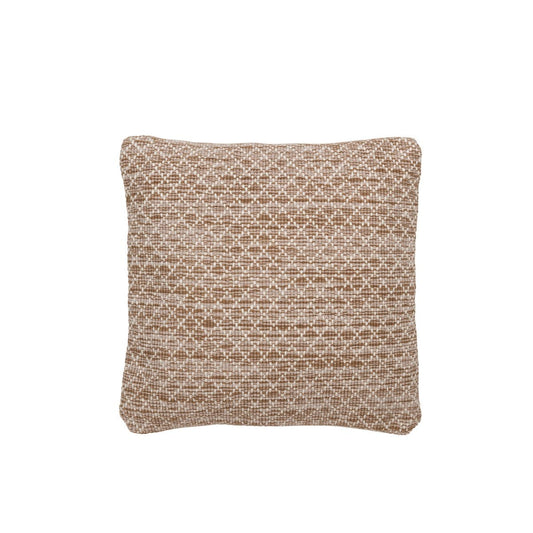 J-Line J-Line kussen Vierkanten Outdoor - polyester - bruin/wit