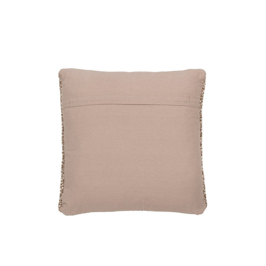 J-Line J-Line kussen Vierkanten Outdoor - polyester - bruin/wit