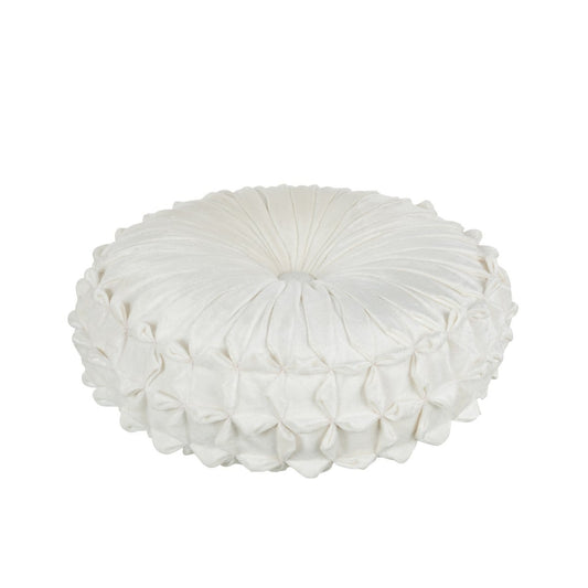 J-Line J-Line kussen Viva Rond - polyester  wit