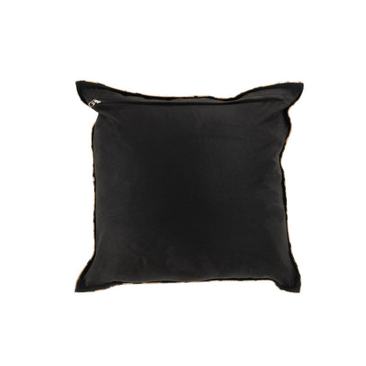 J-Line J-Line kussen Zebra Vierkant - leer - zwart/wit