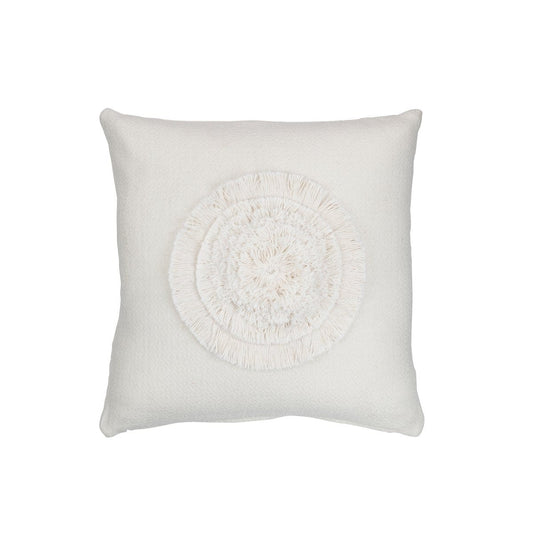 J-Line J-Line kussen Zon Vierkant - polyester - wit