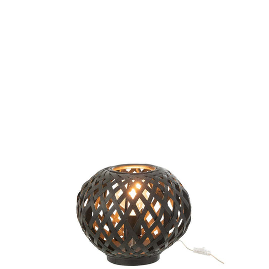 J-Line J-Line lamp - bamboe - zwart