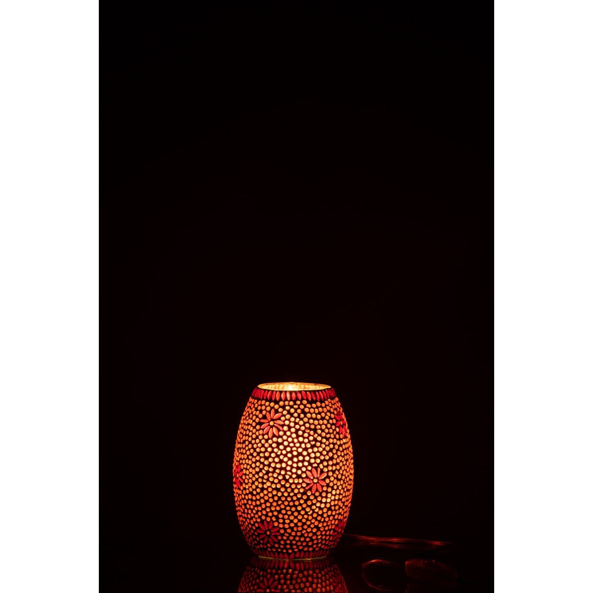 J-Line J-Line lamp Bram - glas - rood - small