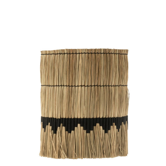 J-Line J-Line Lampenkap Motief Gras Naturel/Zwart Large