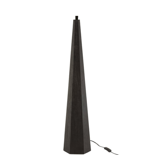 J-Line J-Line lampvoet Octogonaal - hout - zwart
