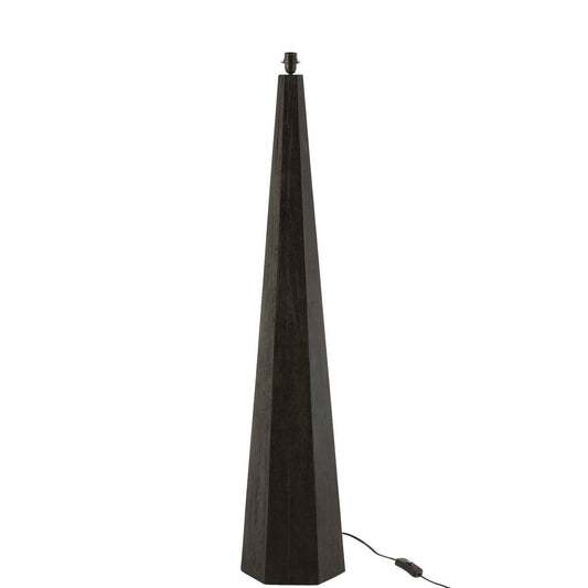 J-Line J-Line lampvoet Octogonaal - hout - zwart