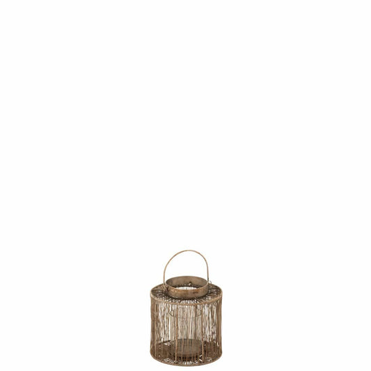 J-Line J-Line lantaarn Antiek - metaal - bruin - small