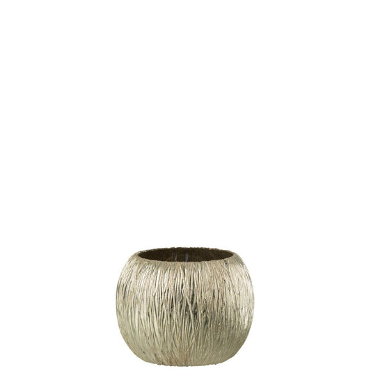 J-Line J-Line lantaarn - glas - zilver - klein