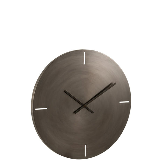 J-Line J-Line Rond klok - metaal - donkergrijs - L - Ø 76.5 cm