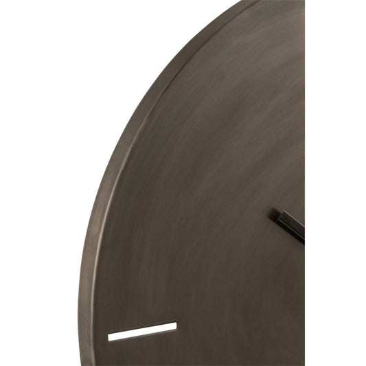 J-Line J-Line Rond klok - metaal - donkergrijs - L - Ø 76.5 cm