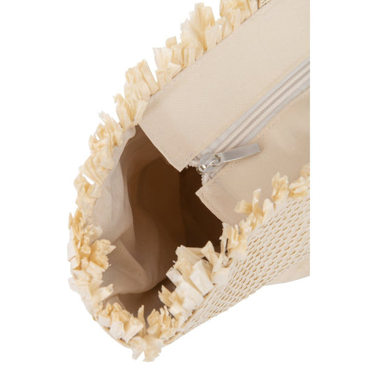 J-Line J-Line Set Van 2 Strandtas + Hoed Papier Naturel