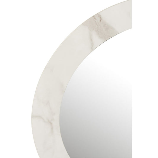 J-Line J-line spiegel Marmer - glas - wit - groot