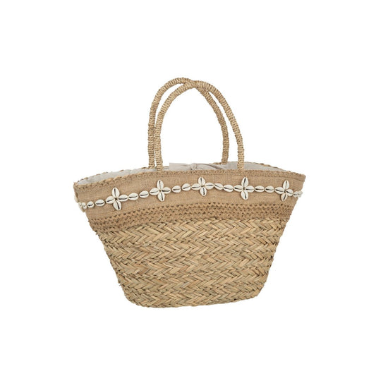 J-Line J-Line Strandtas Schelpen Jute Band Zeegras Nat