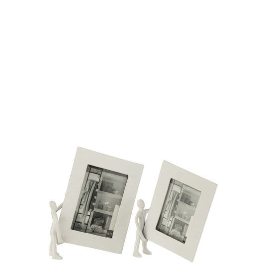 J-Line J-Line theelichthouder Boom - glas - groen/zilver - 3 stuks