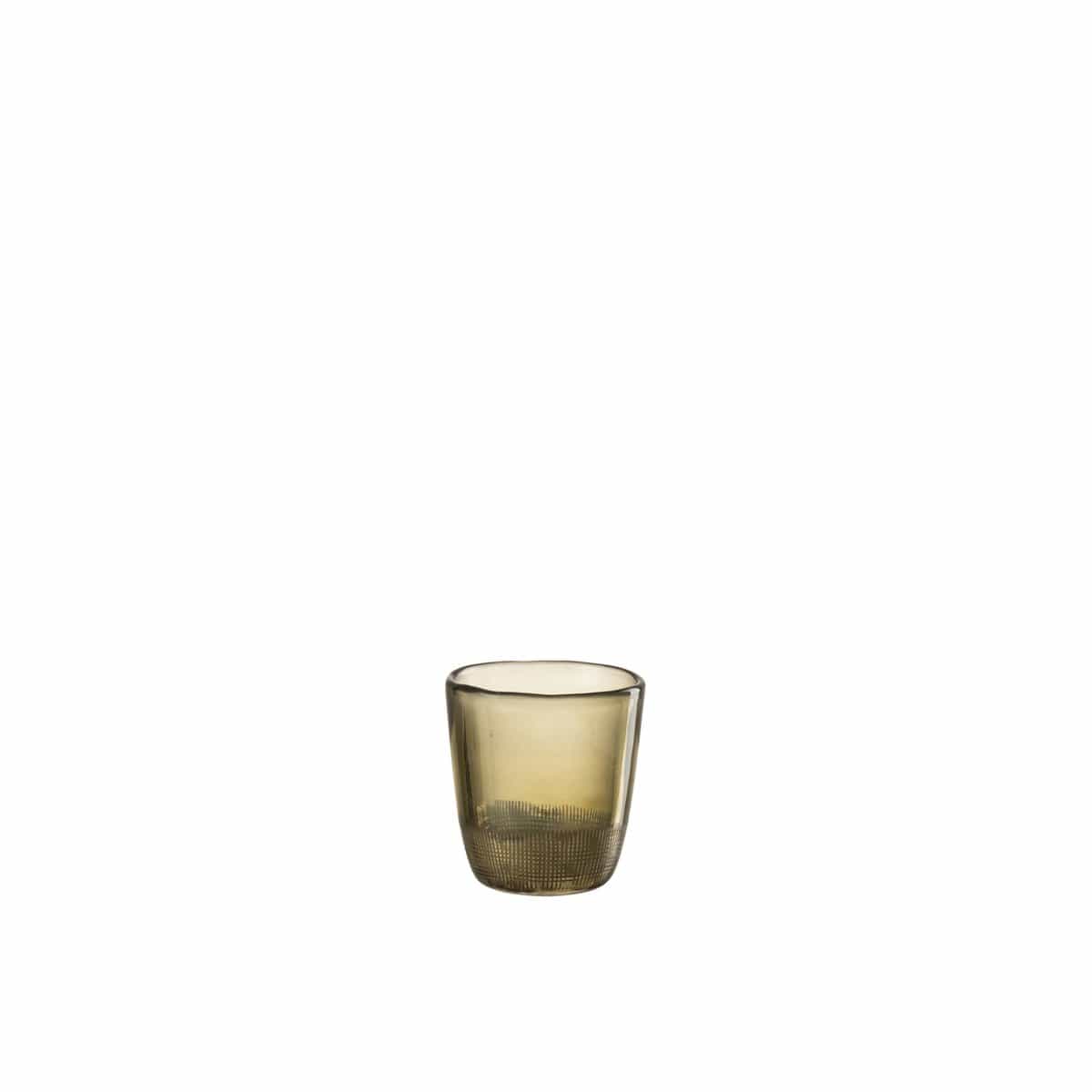 J-Line J-Line Theelichthouder Jaali Glas Groen Small