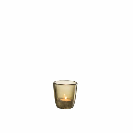 J-Line J-Line Theelichthouder Jaali Glas Groen Small