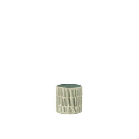 J-Line J-Line theelichthouder Mozaiek - glas - grijs - small - 2 stuks