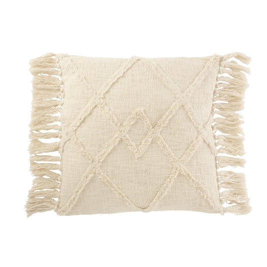 J-Line J-Line Vierkant kussen – katoen – 70x50 cm – beige