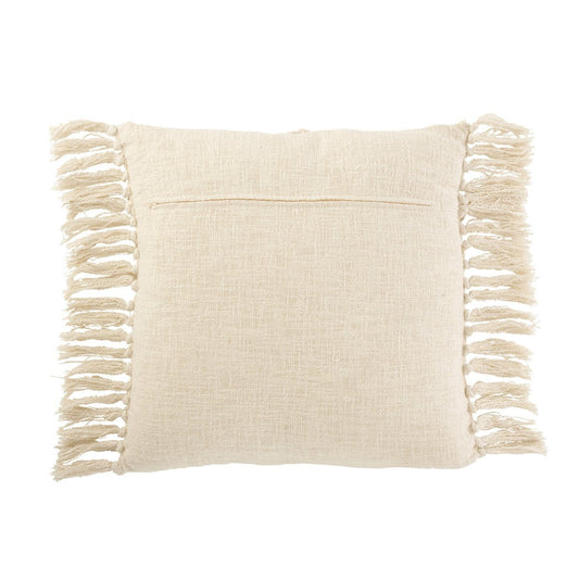 J-Line J-Line Vierkant kussen – katoen – 70x50 cm – beige