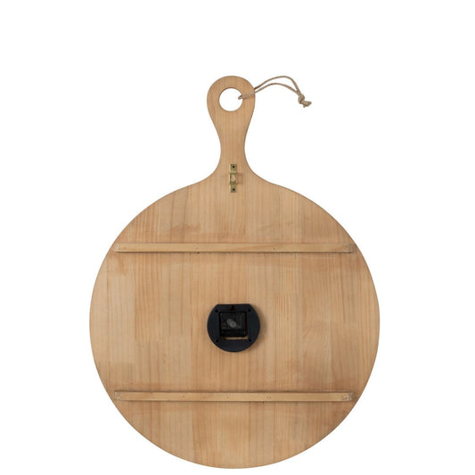 J-Line J-Line wandklok Plan Den - naturel - large - Ø 4.5 cm