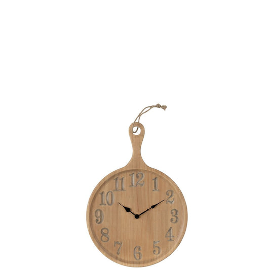 J-Line J-Line wandklok Plan Den - naturel - small - Ø 4.5 cm