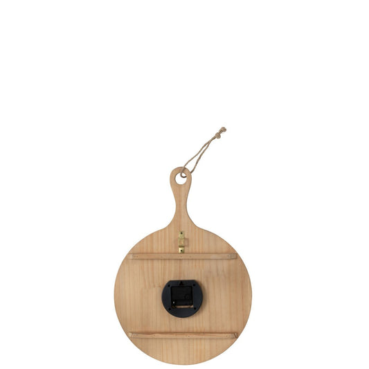 J-Line J-Line wandklok Plan Den - naturel - small - Ø 4.5 cm