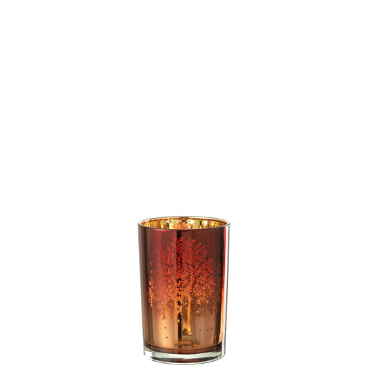 J-Line J-Line windlicht Bomen - glas - bruin - large