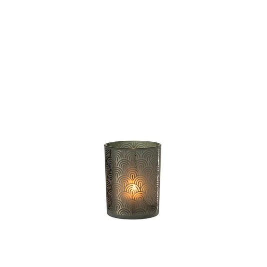 J-Line J-Line windlicht Boog - glas - groen - medium