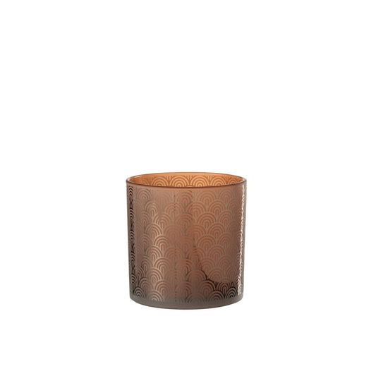 J-Line J-Line windlicht Boog - glas - oranje - large
