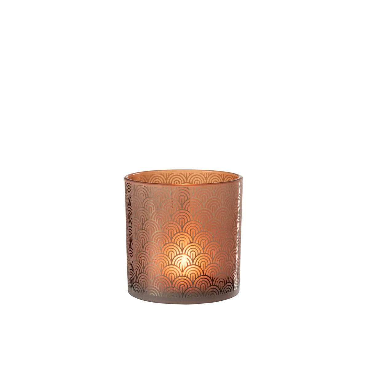 J-Line J-Line windlicht Boog - glas - oranje - large